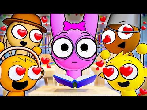 OREN LOVES PINK at SCHOOL?! Incredibox Sprunki Animation