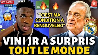 🚨BOMBE! VINI JR A SURPRIS TOUT LE MONDE! PERSONNE NE S'ATTENDAIT À CETTE ATTITUDE! REAL MADRID NEWS