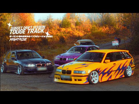 4 x E36 go MOUNTAIN DRIFTING at sunrise