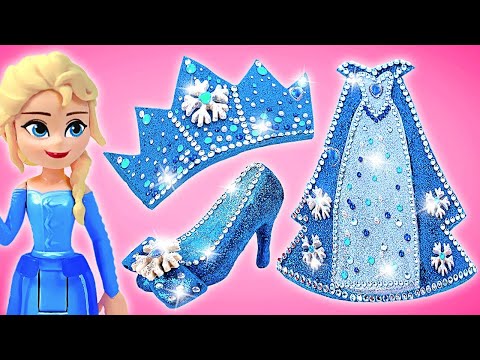Crea l'abito scintillante di Elsa con argilla e gemme scintillanti! 👗❄️