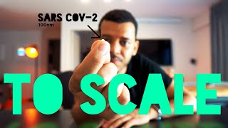 How the coronavirus is invisible: SARS-CoV-2 to Scale