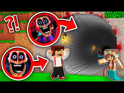 NIGDY NIE WCHODŹ DO TEGO STRASZNEGO TUNELU MIMICERA W MINECRAFT?! GPLAY & LUMI