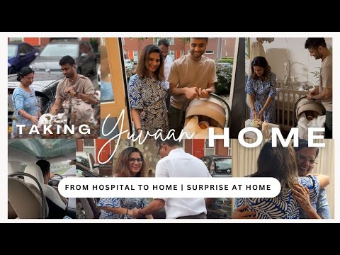 Taking Yuvaan HOME | From Hospital to HOME | Surprise at home| Our first ride | Emotional moment