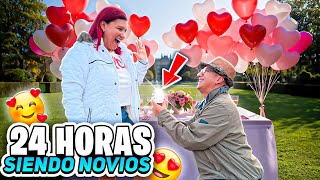 24 HORAS SIENDO NOVIOS 👩‍❤️‍💋‍👨✨✨(final inesperado)