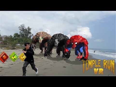 Temple run blazing sands and lost jungle in reall life | trio TEMPLE RUN ending