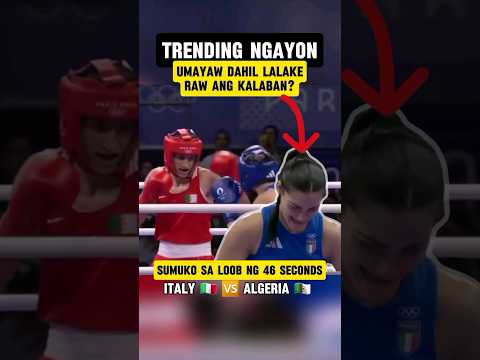 GRABE TRENDING! UMIYAK LALAKI DAW KALABAN NIYA | ANGELA CARINI VS IMANE KHELIF HIGHLIGHTS