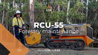 FAE RCU-55: compact, remote controlled tracked carrier at work in Australia