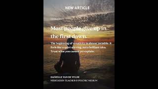 New article: The Three Dawns of Creativity @brainzmagazine #spirited #awareness #creativity #mind