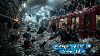 ٢٠٠٠ کەس لەناو میترۆیەکی پڕ لە ئاو گیریان خواردووە، هیچ ڕێگەیەکی دەربازبوونیان نییە !