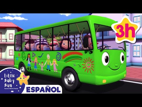 Las Ruedas del Autobús | Canciones Infantiles🎵| Caricaturas para bebes | Little Baby Bum