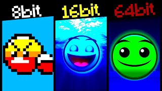 ALL GEOMETRY DASH EVERYTIME WITH MORE BITS