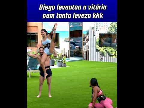 #bbb2025 diego hipolito levanta vitoria estrada!! com muita facilidade