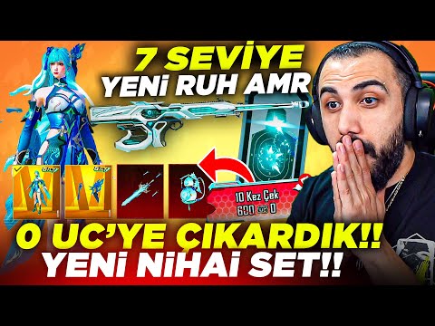 YENİ TURKUAZ NİHAİ SET VE 7 SEVİYE RUH AMR GELDİ!😱 0 UC'YE DESTANSI ÇIKARDIK! FULLEDİK | PUBG MOBILE