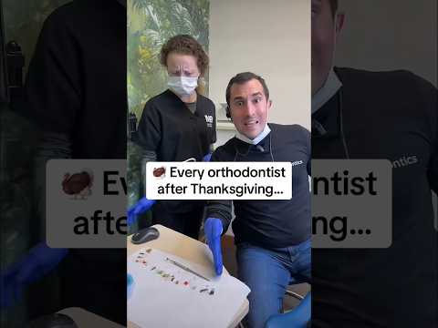 Every orthodontist after Thanksgiving. #braces #orthodontics #orthodontist #thanksgiving #dental