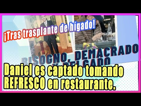 “Se ve muy demacrado”Captan a Daniel en un restaurante tomando refresco tras su trasplante de hígado