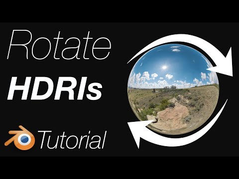 How to Rotate HDRIs in Blender
