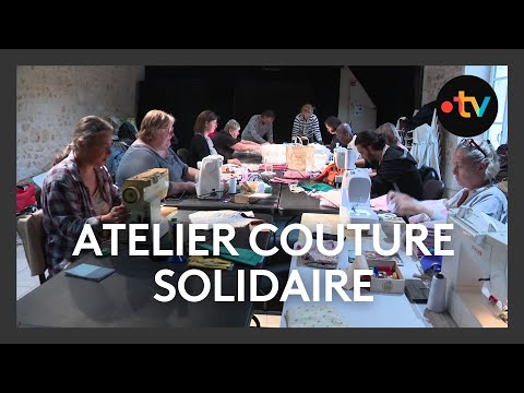 Atelier couture à Montmorillon : des sacs pour les malades atteints d'un cancer