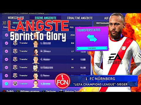 FIFA 21 : NUR FREIE SPIELER VERPFLICHTEN BIS ZUM CL SIEG !!! 🆓😱 Nürnberg Sprint To Glory XXL