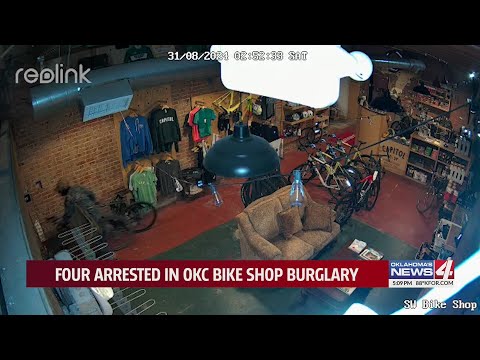 Four arrested in OKC bike shop burglary