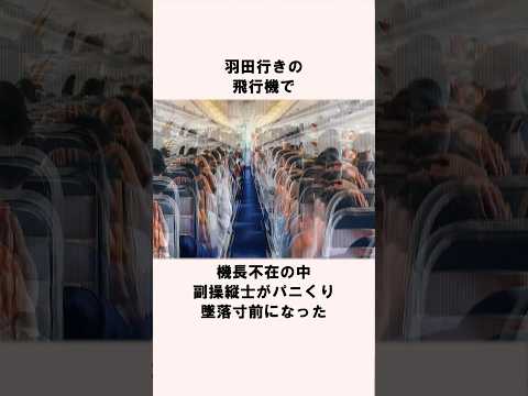 機長不在の中に墜落し始める羽田便の雑学