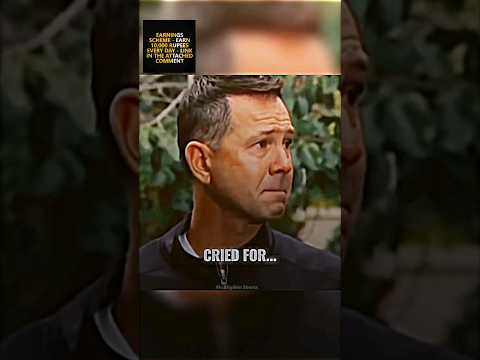 Legend Ricky Ponting Cried for ๐ฅบ #shorts #sg #viral