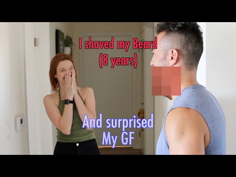 Shocking my Girlfriend by Shaving my Beard (8 years)