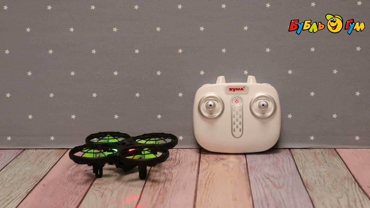 Квадрокоптер Syma X26 датчик сближения р/у  - видео