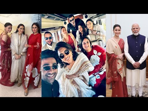 Kareena Kapoor Alia Bhatt,Karisma Kapoor,Ranbir's lovely moments meeting PM Narendra Modi