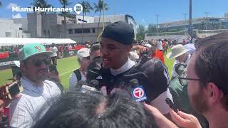 STAR Quarterback Darian Mensah After Empressive Miami Spring Game