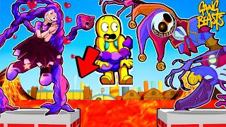 Protótipo e Lily Lovebraids INUNDAM de LAVA POPPY PLAYTIME 5 ! (TSUNAMI GIGANTE no GANG BEASTS)