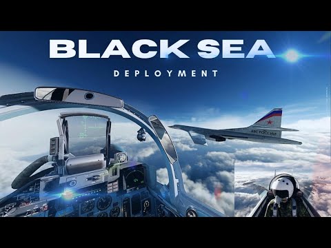 Russian Su-33 fighter jet escorts Tu-160 jets on strike mission | DCS World | Su-33 |