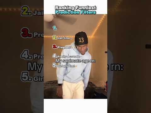 Ranking Funniest Prediction Filters😭 P2 #shorts