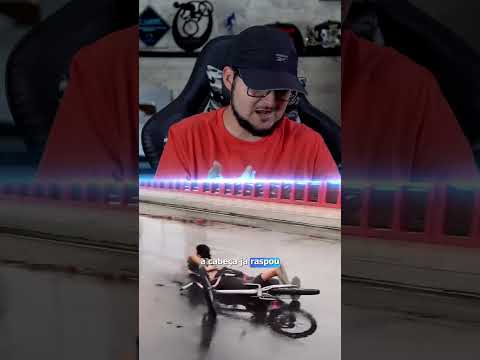 CAIU DESLIZANDO NO GRAU DE BIKE