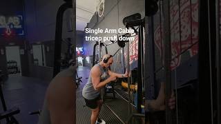 Single-Arm cable tricep push down