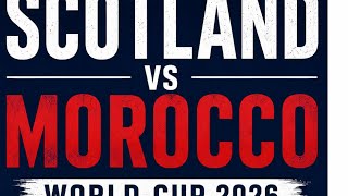 #worldcup   Scotland v Morocco Pre game.