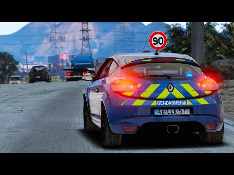 [GTA 5] LA MEGANE RS DE LA GENDARMERIE FONCE SUR L'AUTOROUTE 🚔 | LSPDFR #1236