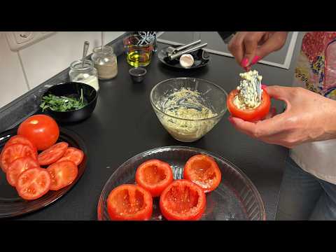 🍅 Recept za punjeni paradajz iz rerne koji topi sve ukuse!