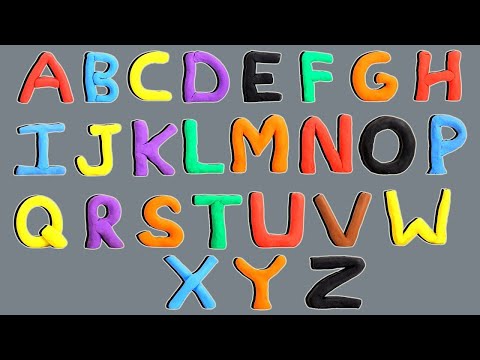 Learn A to Z Alphabets With Play Doh for Toddlers
