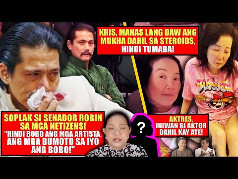SEN. ROBIN, CAMPAIGN MANAGER LANG NINA VP SARA AT SEN. IMEE SA 2028!❗KRIS, SOBRANG PAYAT NG BRASO...