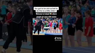 RACIST IRISH WHITE LADY ON POOR BLACK GIRL