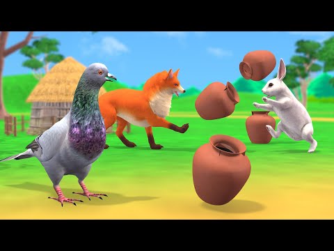 कबूतर का मुश्किल फैसला Kahani | PIGEON, FOX, RABBIT Story | Hindi Kahaniya New | Hindi Moral Stories