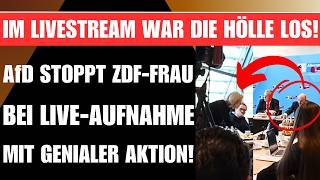 AfD BRINGT BÜRGER ZUM JUBELN 🚨 ATTACKE VON ZDF-FRAU IM LIVESTREAM WURDE EISKALT GESTOPPT!