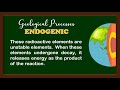 Geological Processes and Their Impacts