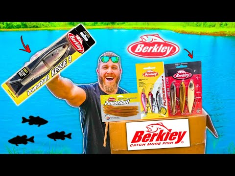 Berkley Sent Me a Mystery Box LOADED w/ INSANE Baits!! (1v1 Fishing Challenge)