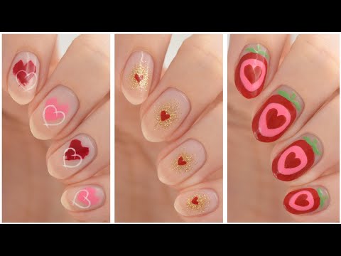 Nail Art For Valentine's Day ❤️ Cute & Easy Nail Design Compilation For Valentine's!