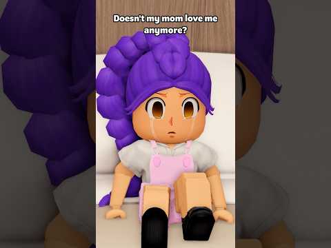 😰 Does My Mom Love Me or My Little Sister More? #roblox #berry #shorts