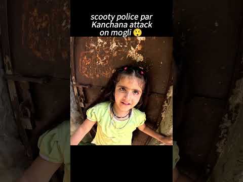 scooty police par kanchana attack on mogli 😲 #short #trending #youtube