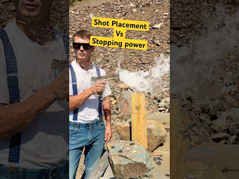 Shot placement VS stopping power! Part1 #shortsvideo