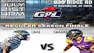 GDFL WASHINGTON CAPITAL CITY SEAHAWKS VS WASHINGTON BULLDAWGS  7.21.24