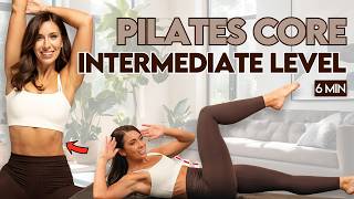6 Min Pilates Classic Core | Intermediate | At home, no equipment